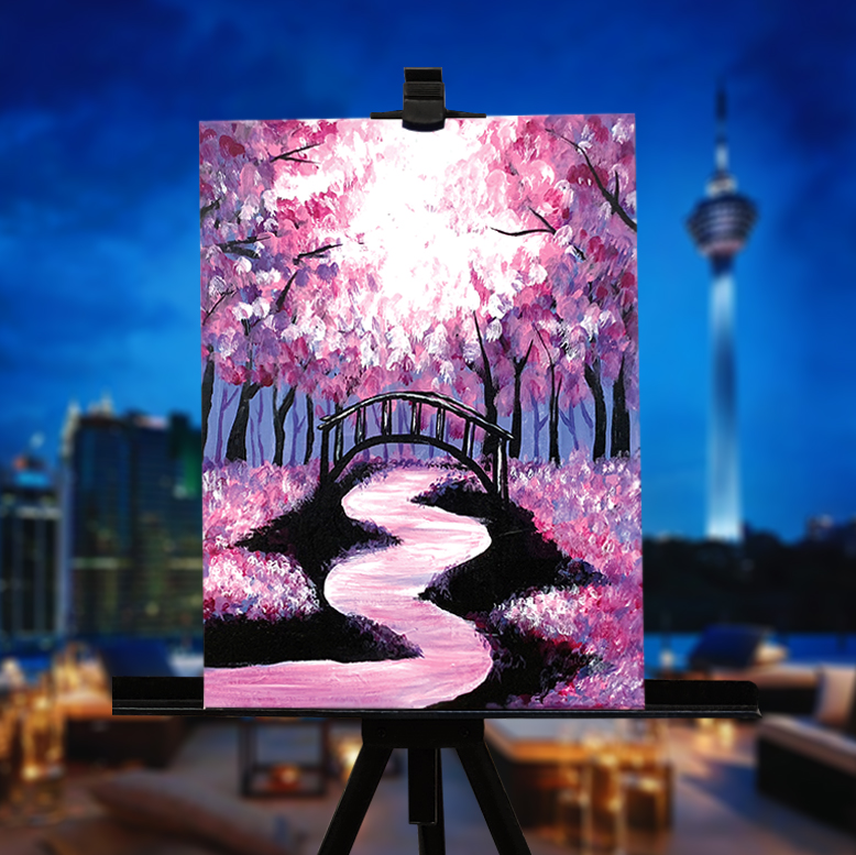 Stripes Hotel - Bridge Under Cherry Blossom