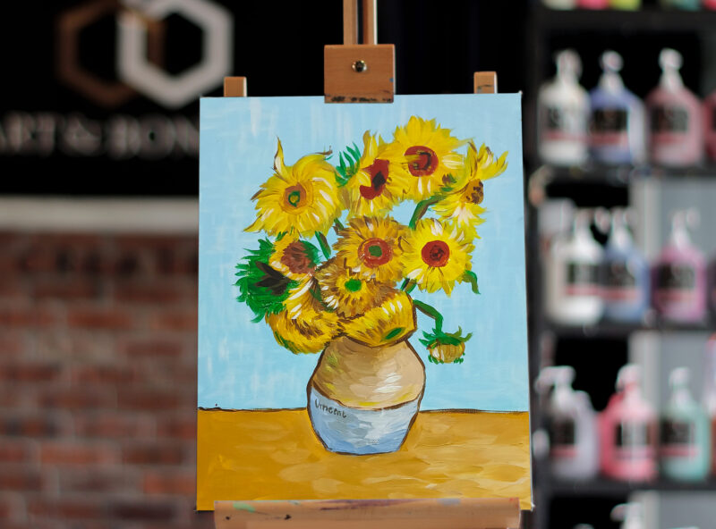 Sunflowers by Vincent Van Gogh - Highlights