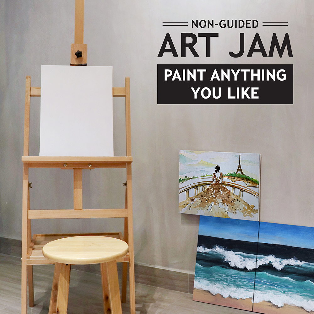 Non-guided-Art-Jam-art-sip-and-paint-fun-event-gift-idea-kuala-lumpur-acrylic-art-and-bonding-workshop-art-jamming-learn-painting