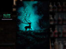 Glow – Galaxy Deer-glow-sip-and-paint-glow-in-the-dark-workshop-kl-weekend-saturday-art-07-01