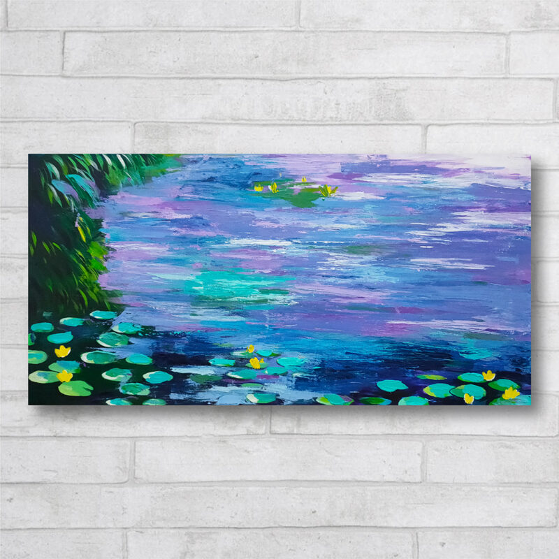 Water Lilies by Monet-night-event-kuala-lumpur-sip-and-paint-art